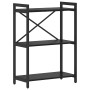 Estante de libros Roble Negro 60 x 30 x 85 cm en Librerías y estanterías | Comprar online en Foru.es