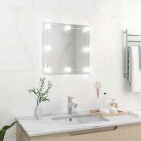 Espejo de pared con luces LED cuadrado de vidrio de vidaXL, Espejos - Ref: Foro24-3078636, Precio: 43,79 €, Descuento: %