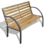 Banco de jardín de madera y hierro 120 cm de vidaXL, Bancos de jardín - Ref: Foro24-41014, Precio: 108,84 €, Descuento: %