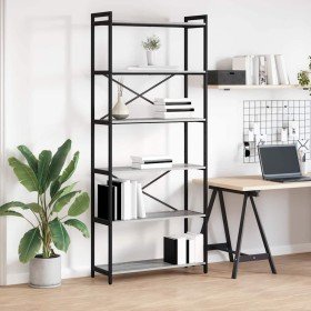 Estante de libros Gris sonoma 40 x 30 x 85 cm en Librerías y estanterías | Comprar online en Foru.es