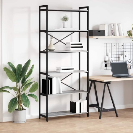 Estante de libros Gris sonoma 40 x 30 x 85 cm en Librerías y estanterías | Comprar online en Foru.es