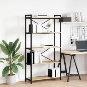 Estante de libros Roble Sonoma 80 x 30 x 155 cm en Librerías y estanterías | Comprar online en Foru.es