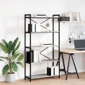 Estante de libros Gris sonoma 80 x 30 x 155 cm en Librerías y estanterías | Comprar online en Foru.es