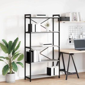 Estante de libros Gris sonoma 80 x 30 x 155 cm en Librerías y estanterías | Comprar online en Foru.es