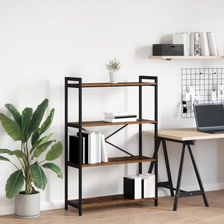 Estante de libros Madera envejecida 80 x 30 x 120 cm en Librerías y estanterías | Comprar online en Foru.es