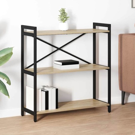 Estante de libros Roble Sonoma 80 x 30 x 85 cm en Librerías y estanterías | Comprar online en Foru.es