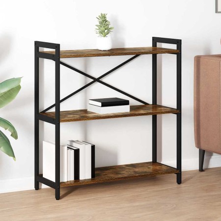 Estante de libros Roble ahumado 80 x 30 x 85 cm en Librerías y estanterías | Comprar online en Foru.es