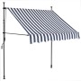 Toldo manual retráctil con LED azul y blanco 100 cm en Toldos | Comprar online en Foru.es