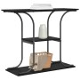 Mesa Consola con estante Roble Negro 101 x 35 x 80,5 cm en Mesas auxiliares | Comprar online en Foru.es