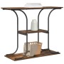 Mesa Consola con estante Roble ahumado 101 x 35 x 80,5 cm en Mesas auxiliares | Comprar online en Foru.es