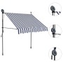 Toldo manual retráctil con LED azul y blanco 100 cm en Toldos | Comprar online en Foru.es