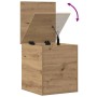 Caja de Almacenamiento Roble artesanal 40 x 42 x 46 cm en Baúles de almacenamiento | Comprar online en Foru.es