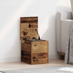 Caja de Almacenamiento Madera envejecida 30 x 35 x 35 cm en Baúles de almacenamiento | Comprar online en Foru.es