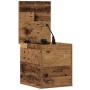 Caja de Almacenamiento Madera envejecida 30 x 35 x 35 cm en Baúles de almacenamiento | Comprar online en Foru.es