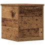 Caja de Almacenamiento Madera envejecida 30 x 35 x 35 cm en Baúles de almacenamiento | Comprar online en Foru.es