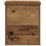 Caja de Almacenamiento Madera envejecida 30 x 35 x 35 cm en Baúles de almacenamiento | Comprar online en Foru.es