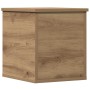 Caja de Almacenamiento Roble artesanal 30 x 35 x 35 cm en Baúles de almacenamiento | Comprar online en Foru.es