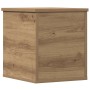 Caja de Almacenamiento Roble artesanal 30 x 35 x 35 cm en Baúles de almacenamiento | Comprar online en Foru.es