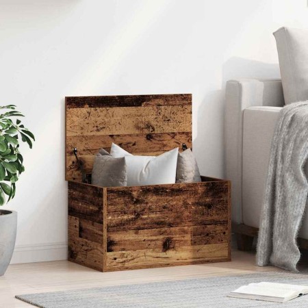 Caja de Almacenamiento Madera envejecida 60 x 35 x 35 cm en Baúles de almacenamiento | Comprar online en Foru.es