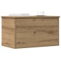 Caja de Almacenamiento Roble artesanal 60 x 35 x 35 cm en Baúles de almacenamiento | Comprar online en Foru.es