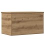 Caja de Almacenamiento Roble artesanal 60 x 35 x 35 cm en Baúles de almacenamiento | Comprar online en Foru.es