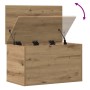 Caja de Almacenamiento Roble artesanal 60 x 35 x 35 cm en Baúles de almacenamiento | Comprar online en Foru.es