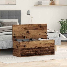 Caja de Almacenamiento Madera envejecida 90 x 35 x 35 cm en Baúles de almacenamiento | Comprar online en Foru.es