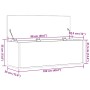 Caja de Almacenamiento Roble artesanal 102 x 35 x 35 cm en Baúles de almacenamiento | Comprar online en Foru.es