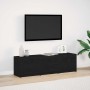 Unidades de TV con cajón Roble Negro 140 x 34 x 40 cm en Muebles TV | Comprar online en Foru.es
