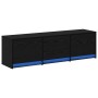 Unidades de TV con cajón Roble Negro 140 x 34 x 40 cm en Muebles TV | Comprar online en Foru.es