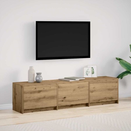 Unidades de TV con cajón Roble artesanal 162,5 x 34 x 40 cm en Muebles TV | Comprar online en Foru.es