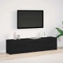 Unidades de TV con cajón Roble Negro 162,5 x 34 x 40 cm en Muebles TV | Comprar online en Foru.es
