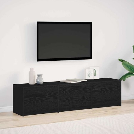 Unidades de TV con cajón Roble Negro 162,5 x 34 x 40 cm en Muebles TV | Comprar online en Foru.es