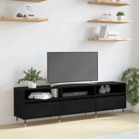 Mueble de TV Roble Negro 150 x 30 x 45 cm Madera de ingeniería en Muebles TV | Comprar online en Foru.es