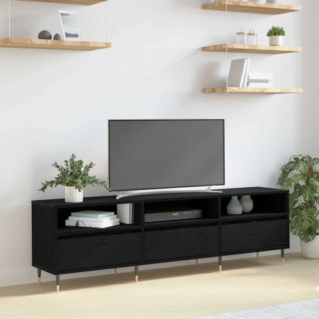 Mueble de TV Roble Negro 150 x 30 x 45 cm Madera de ingeniería en Muebles TV | Comprar online en Foru.es
