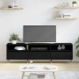 Mueble de TV Roble Negro 150 x 30 x 45 cm Madera de ingeniería en Muebles TV | Comprar online en Foru.es