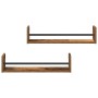 Estante de pared 2 pcs Madera vieja 60 x 16 x 14 cm en Estanterías | Comprar online en Foru.es