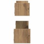 Estante de pared 2 pcs Roble artesanal 60 x 16 x 14 cm en Estanterías | Comprar online en Foru.es