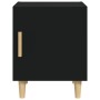 Mesita de noche madera contrachapada negra de vidaXL, Mesitas de noche - Ref: Foro24-812044, Precio: 42,00 €, Descuento: %