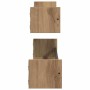 Estante de pared 2 pcs Roble artesanal 80 x 16 x 14 cm en Estanterías | Comprar online en Foru.es