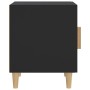 Mesita de noche madera contrachapada negra de vidaXL, Mesitas de noche - Ref: Foro24-812044, Precio: 42,00 €, Descuento: %