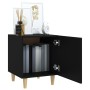 Mesita de noche madera contrachapada negra de vidaXL, Mesitas de noche - Ref: Foro24-812044, Precio: 42,00 €, Descuento: %