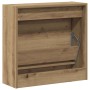 Armario Zapatero con estante Roble artesanal 60 x 21 x 57 cm en Zapateros y organizadores de calzado | Comprar online en Foru.es
