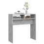 Mesa consola madera de ingeniería gris hormigón 78x30x80 cm de vidaXL, Mesas auxiliares - Ref: Foro24-808300, Precio: 36,59 €...