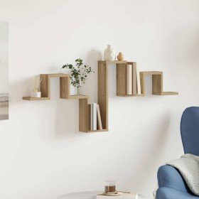Estante de pared Roble artesanal 104.5 x 43 x 10 cm en Estanterías | Comprar online en Foru.es