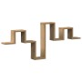 Estante de pared Roble artesanal 104.5 x 43 x 10 cm en Estanterías | Comprar online en Foru.es