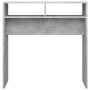 Mesa consola madera de ingeniería gris hormigón 78x30x80 cm de vidaXL, Mesas auxiliares - Ref: Foro24-808300, Precio: 36,59 €...