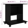 Mesa de ordenador madera contrachapada blanco 80x50x75 cm de vidaXL, Escritorios - Ref: Foro24-802895, Precio: 74,43 €, Descu...