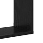Estante de pared con estante Montaje en la pared Negro Madera en Estanterías | Comprar online en Foru.es