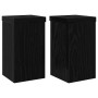 Soporte de plantas 2 pcs Roble Negro 10 x 10 x 18 cm en Soportes para macetas | Comprar online en Foru.es